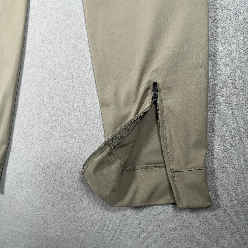 Rhone Mens Size 28 Golf Jogger Pants Khaki Beige Technical Stretch Ankle Zip - Picture 10 of 10